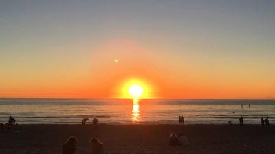 zonsondergang-strand