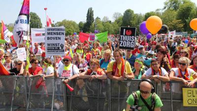 Zorg petitie, referendum, vakbond